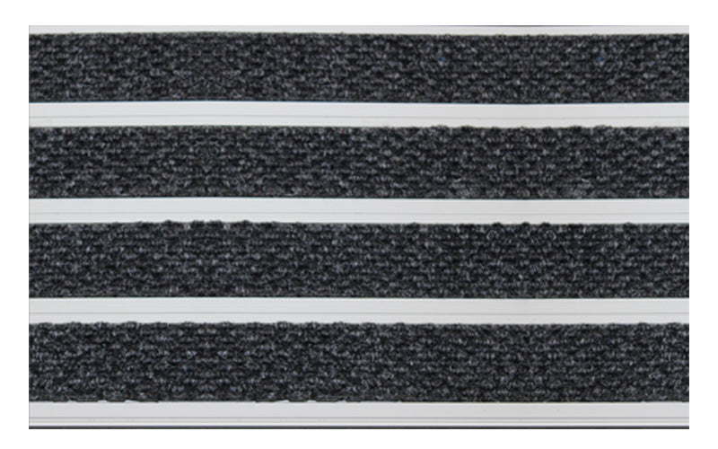 Full product image of Mid Grey Superguard inserts in Silver ARCHIMAT aluminium architectural matting - Made to Measure