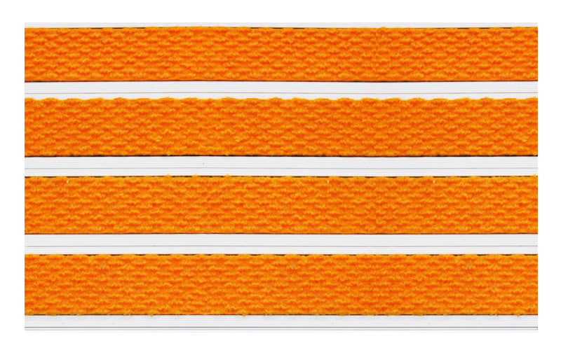 Full product image of Orange Superguard inserts in Silver ARCHIMAT aluminium architectural matting - Made to Measure