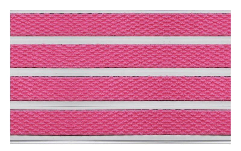 Full product image of Pink Superguard inserts in Silver ARCHIMAT aluminium architectural matting - Made to Measure