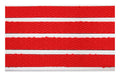 Full product image of Bright Red Superguard inserts in Silver ARCHIMAT aluminium architectural matting - Made to Measure