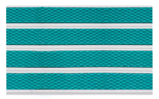 Full product image of Turquoise Superguard inserts in Silver ARCHIMAT aluminium architectural matting - Made to Measure