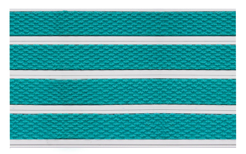 Full product image of Turquoise Superguard inserts in Silver ARCHIMAT aluminium architectural matting - Made to Measure