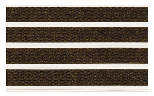 Full product image of Walnut Superguard inserts in Silver ARCHIMAT aluminium architectural matting - Made to Measure