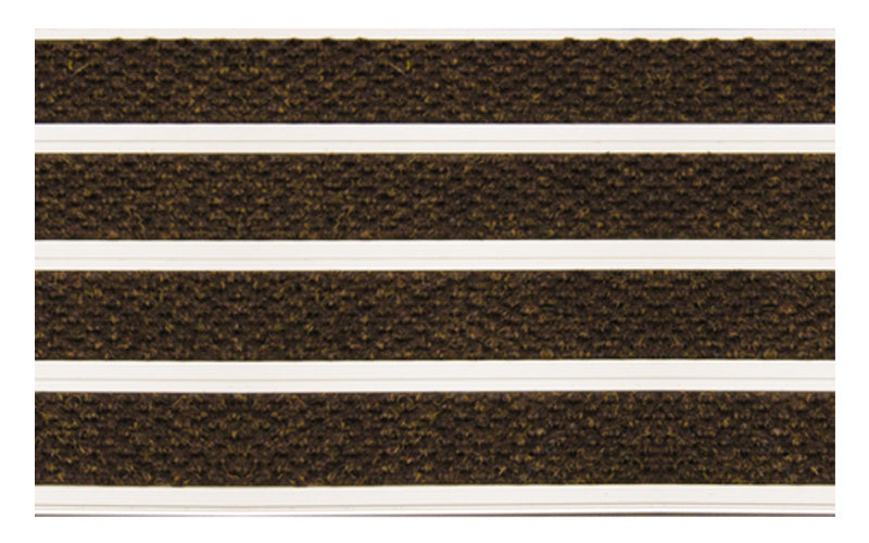 Full product image of Walnut Superguard inserts in Silver ARCHIMAT aluminium architectural matting - Made to Measure
