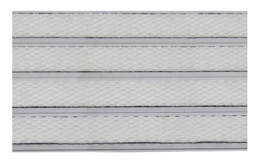 Full product image of White Superguard inserts in Silver ARCHIMAT aluminium architectural matting - Made to Measure