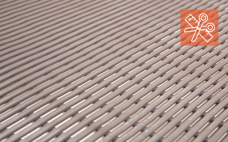 Close up product image of Made to Measure, grey PVC Safety Grip Tubular Mat