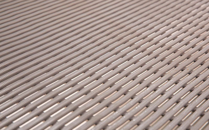 Close up product image of Made to Measure, grey PVC Safety Grip Tubular Mat