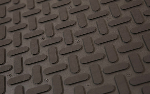 Close up product image of black Soft-n-Safe Solid Rubber Anti-Fatigue mat