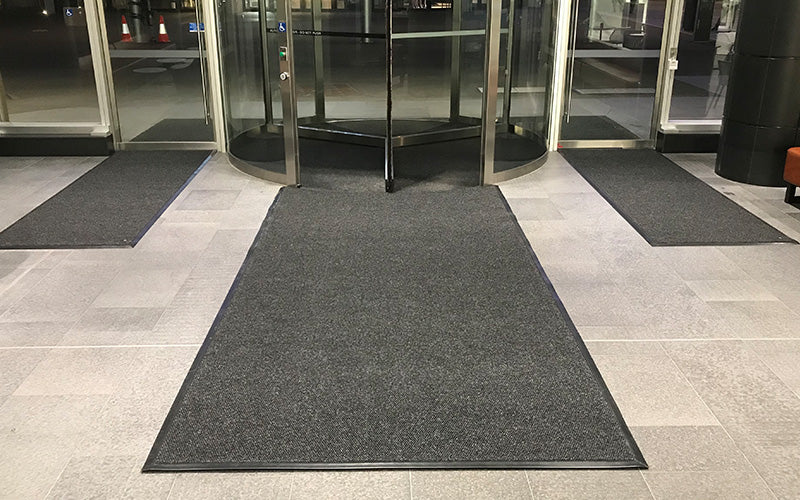 Insitu image of the superguard entrance mat in a corporate entrance way.