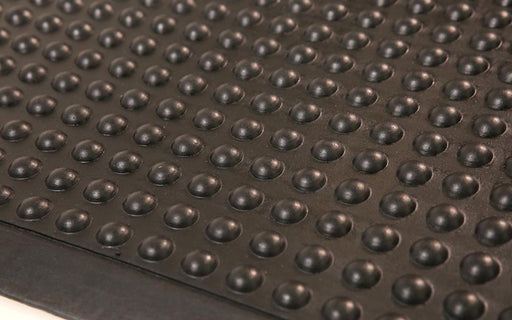 Close up product image of anti-fatigue, black, rubber Supreme Comfort Mat