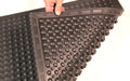 Backing image of anti-fatigue, black, rubber Supreme Comfort Mat