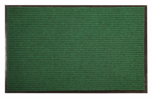 Full product image of the fully rubber edged green tough rib entrance mat.