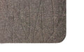 Corner image of the granite coloured tough comfort desk mat which is stain resistant.