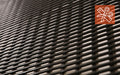 Close up product image of made to measure, black Tubular PVC Matting