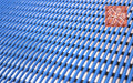 Close up product image of made to measure, blue Tubular PVC Matting