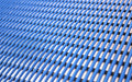Close up product image of made to measure, blue Tubular PVC Matting