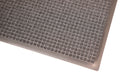 Corner product image of bluestone, polypropylene Waterhog Classic Mat made for commercial and residential entrances