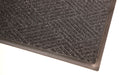 Corner product image of charcoal, polypropylene Waterhog Eco Premier Mat made for commercial and residential entrances
