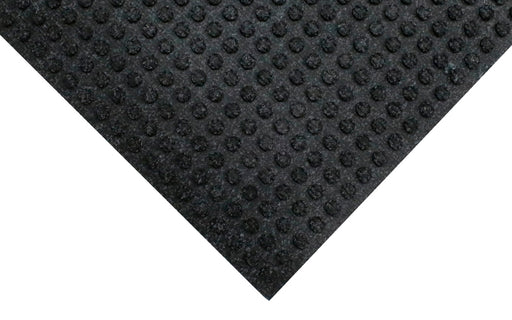 Corner product image of the Waterhog Truck Mat which remove moisture and dirt from forklift wheels.
