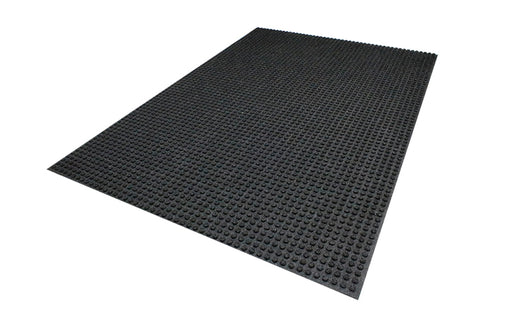 Full product image of the black Waterhog Truck Mat, perfect for industrial areas.