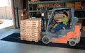 Insitu image of the waterhog truck mat perfect for where forklifts enter and exit a building.
