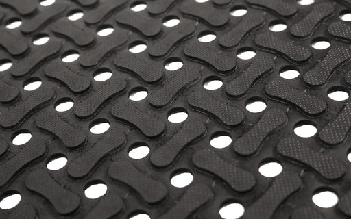 Close up image of the rubber design on the Comfort Flow Mat