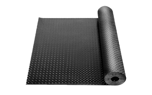 Roll image of the diamond plate vinyl runner which is great for industrial areas