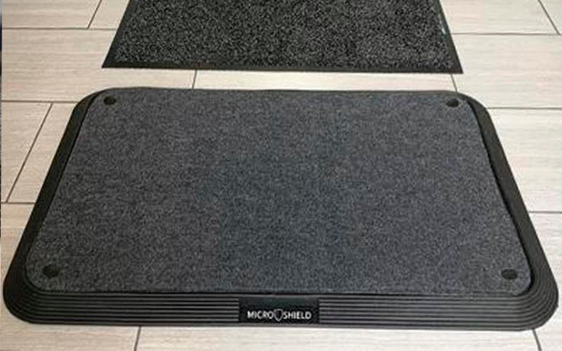 Insitu image of the microshield foot bath mat