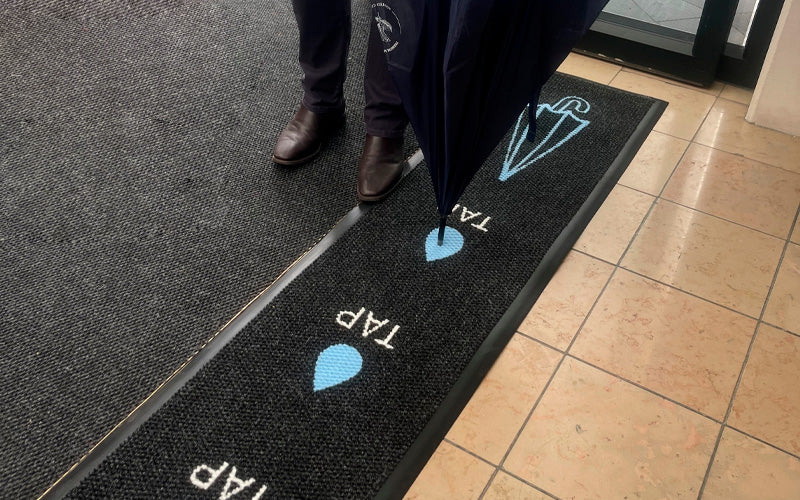 Insitu image of the RainGuard Welcome Mat which is perfect for keeping floors dry and entrances safe from slips and falls