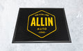 Full product image of polypropylene, black base, Superguard Logo Inlay Mat for auto business