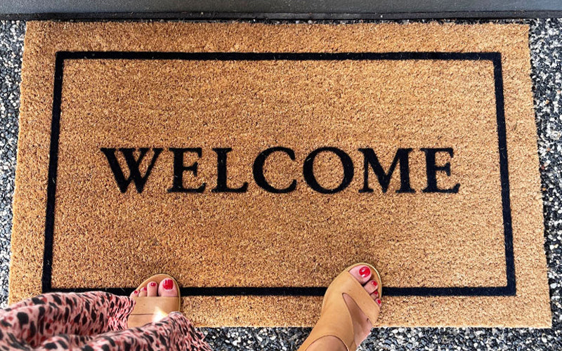 Classic Welcome Doormat Embossed