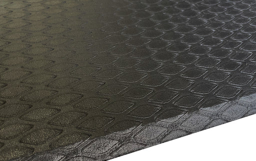 Side product image of black Comfort Max Mat made from a closed-cell nitrile/PVC-blended foam