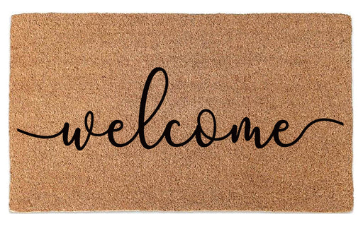 Full product image of Embossed Coir Welcome mat for front doors