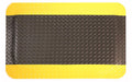 Full product image of black and yellow Diamond Plate Gel Anti-Fatigue Mat 