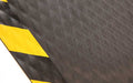 Side product image of rubber Hog Heaven Industrial Mat with black and yellow safety border