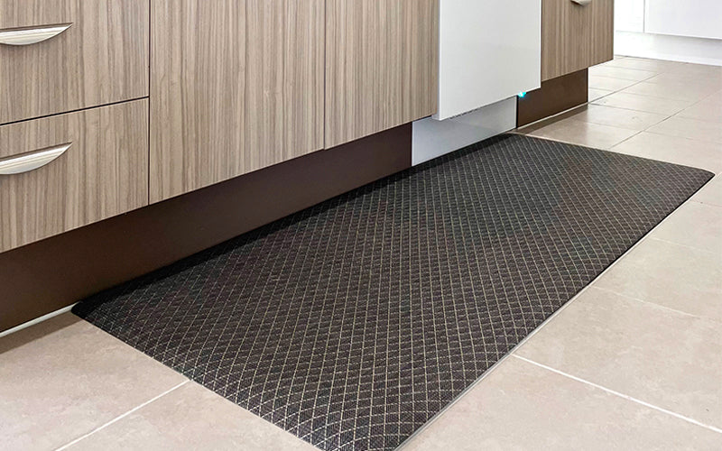 Insitu product image of Grey/Brown Kitchen Anti-fatigue Mat in residential kitchen