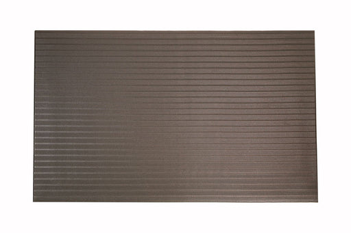 Full product image of black, anti-fatigue Ribbed Cushion Mat