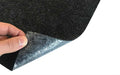 Close up product image of black, non-slip SmartGrip Matting backing.
