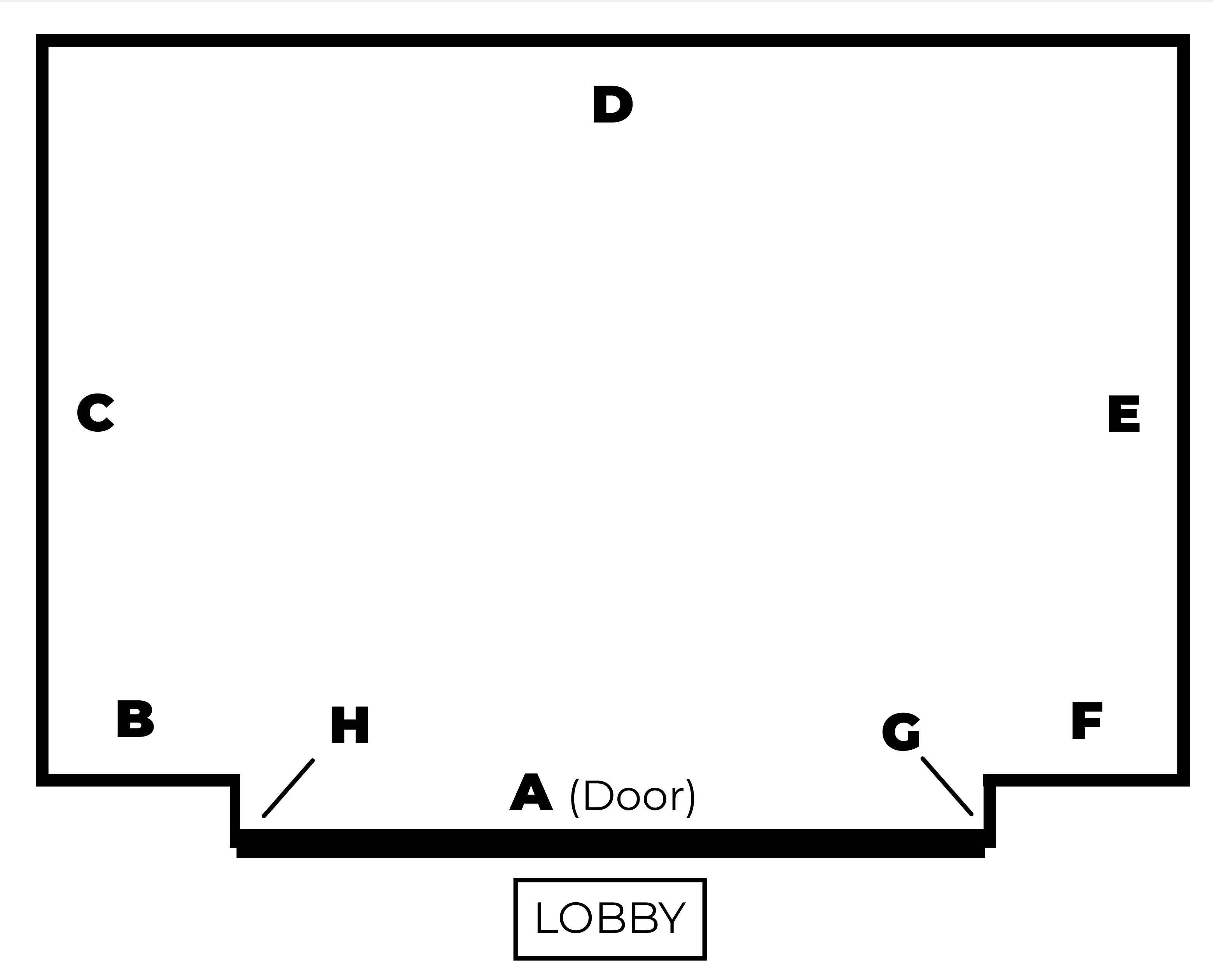 Elevator floor mat measurement diagram